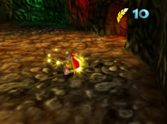 Using the Wonderwing, Banjo and Kazooie (Banjo-Kazooie) are rendered invincible until they run out of Gold Feathers.