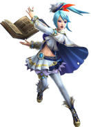 Lana (Hyrule Warriors) uses the pages of her Book of Sorcery in combat.