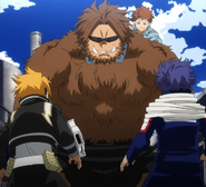 Jurota Shishida (My Hero Academia) can turn into a beast version of himself using his quirk, Beast.