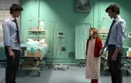 Prisoner Zero (Doctor Who: The Eleventh Hour) takes on the form of the Doctor and young Amy Pond.