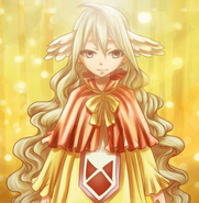 Mavis Vermilion (Fairy Tail) can grant powerful magics to Fairy Tail members through her connection to them.