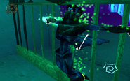 While in the Spectral Realm, Raziel (Legacy of Kain) is capable of a limited form of intangibility, allowing him to phase through permeable barriers such as gates.