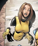 Ultimate Kitty Pryde (Ultimate Marvel Comics) learned to extend her intangibility to shift her density to give her enhanced strength and durability.