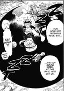 Yami Sukehiro (Black Clover) casting Black Cocoon to protect himself and Asta.