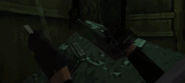 Dante (Devil May Cry) stopping a motorbike with demonic telekinesis.