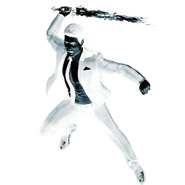 Mr. Negative (Marvel Comics) controls both the Lightforce and Darkforce, which he can imbue into his sword.