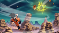 During his first fight with Son Goku, Vegeta (Dragon Ball series) unleashing his life force which is great enough to shift and twist the very air around him, blow away the nearby clouds, crush surrounding mountains, and shake the entire planet Earth itself.