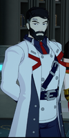Through his Semblance, Mettle, James Ironwood (RWBY) can strengthen his resolve and willpower at will, allowing him to follow through with his decisions.