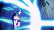 Jiren's (Dragon Ball Super) sheer overwhelming power acts as an automatic shield against weaker attacks like Goku's Kamehameha.