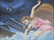 Despite her slender build, Naru Narusegawa (Love Hina) possesses tremendous strength , being able to send someone flying through the air with one punch.