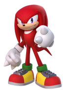 Knuckles the Echidna (Sonic the Hedgehog), an anthropomorphic echidna.