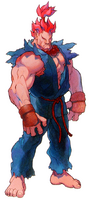 Akuma (Street Fighter series) is a powerful fighter who utilizes the Satsui no Hado, a form of ki that is rooted in the darker aspects of the natural human instinct With it, he is able to amplify the move set of the Ansatsuken fighting style. However, should he succumb to its power, it will transform him into the Maddened Ogre, Oni...