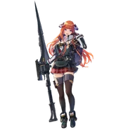 Fiona "Bagpipe" Young (Arknights) can wield her lance with incredible skill.