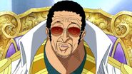 Admiral Kizaru (One Piece) takes everything lightly regardless of the severity of the moment.