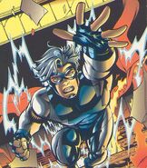 Mercury (Amalgam Comics) is a combination of Quicksilver (Marvel Comics) and Impulse (DC Comics)