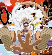 Monkey D. Luffy's (One Piece) Gear 5, his awakened form which allows him to fight like a cartoon and turn other objects into rubber.