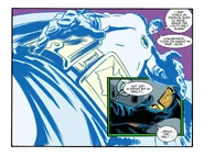 ...Batman uses all his willpower to move his sleeping body...