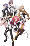 Blazers (Rakudai Kishi no Eiyuutan) are a group of humans naturally born with magic, letting them both wield their own unique power and manifest their soul as a weapon.