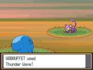 Thunder Wave (Pokémon) is a move that causes paralysis when it hits the opponent.