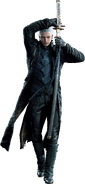 Cold and introverted by nature, Vergil (Devil May Cry) is always calm and collected, rarely express any emotions.