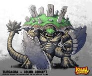 Tursacra (Kaiju Combat) can discharge magicial electrical energy at short range.
