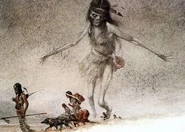 Acheri (modern myth) - mistaken as a Native American entity, the result of cultural misunderstandings - however is still a popular misconception.