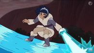 Frosta (She-Ra and the Princesses of Power) can create numerous objects out of ice, like platforms...