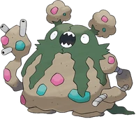 Garbodor (Pokémon) uses Poison-type moves.