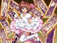 Sakura Kinomoto (Cardcaptor Sakura) is bonded with the Clow Cards, allowing her to use their magic.