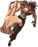 Yujiro Hanma (Baki: The Grappler) was born with unique muscle make up and and mental fortitude that allowed him to become the strongest man in the world. He is considered by a great many the world over to be planet Earth's ultimate being and is known as "the Strongest Creature on the Earth".