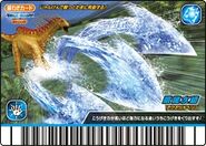 Amargasaurus (Dinosaur King) shoot three sharp tendrils of water.