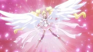 Love Momozono (Fresh PreCure!) as Cure Peach in Cure Angel form