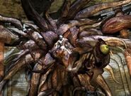 Ramon Salazar (Resident Evil 4) fused with the Queen Plaga.