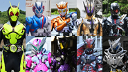 Various Kamen Riders (Kamen Rider Zero-One)