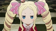 Beatrice (Re:Zero) is a master of Yin Magic, capable of various things through it such as teleportation, freezing time, tearing space, and fixating her existence.