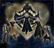 Master Xehanort (Kingdom Hearts) can possess others by overcoming the darkness in their hearts.This has created multiple versions of himself.
