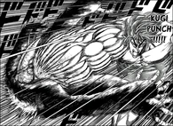 Toriko’s (Toriko) Nail/Spiked/Kugi Punch technique allows him to hit up to 36 times in one punch.