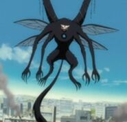 Kaname Tosen (Bleach) becomes a monstrous cricket-like Hollow.