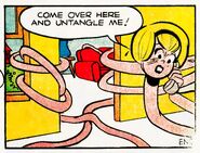 Sabrina Spellman (Archie comics) with Ronald the Rubber Boy's Powers