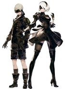9S and 2B (NieR: Automata)