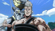 Afterimage Creation by Jean Pierre Polnareff.gif (1.94 MB) Jean Pierre Polnareff's Stand, Silver Chariot (JoJo's Bizarre Adventure Part III: Stardust Crusaders) is so fast that it can create up to eight copies of itself as it moves between all the different positions simultaneously.