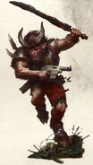 Beastmen (Warhammer 40,000) are Abhumans descended from baseline Human stock who combine the physical appearances of Humans and certain Terran animals, usually ungulates like goats or rams.