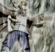 Gildarts Clive (Fairy Tail) can destroy the surrounding area with his immense magical power.