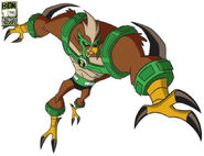 Kick'in Kawk (Ben 10) has blades on his elbows.