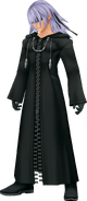 Riku (Kingdom Hearts) wears a blindfold to suppress his inner darkness.