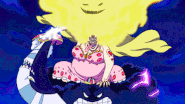 Big Mom (One Piece) storm.gif (592 KB) At the age of 68, Charlotte "Big Mom" Linlin (One Piece) is one of the most powerful pirates in the world.