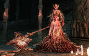 Elana, the Squalid Queen (Dark Souls II) possesses a fragment of Manus, Father of the Abyss' soul, granting her unspeakable power.