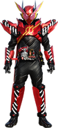 By using the FullFull RabbitTank Bottle alongside the Hazard Trigger, Sento Kiryu/Kamen Rider Build (Kamen Rider Build) can upgrade the sleek, black Hazard Form into either RabbitRabbit Form...