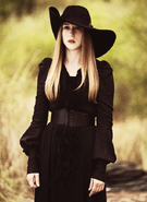 Zoe Benson (American Horror Story: Coven) is a witch who's notable magic power is "Black Widow", which causes those who she has sexual intercourse with to hemorrhage violently and die.