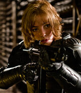 Judge Anderson (Judge Dredd) is obviously capable of psychic abilities.